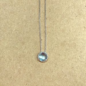David Yurman necklace- blue topaz